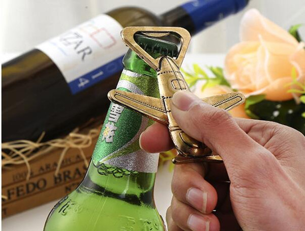 Aircraft bottle opener wedding souvenirs Wedding favors Giveaways and Party Door Gifts Metal bottle opener Cross, coconut tree style HD04