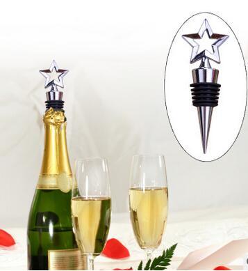 100PCS Vineyard Collection Star Design Wine Stoppers Very Good for Wedding Favor DHL Fedex 
