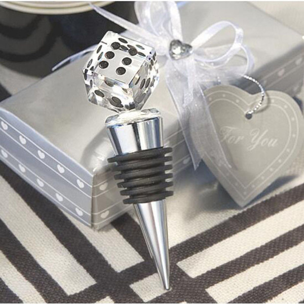 Wedding Favors Gifts Crystal Rose Wine Bottle Stopper Wedding Souvenirs Giveaways for Guest 50pcs 