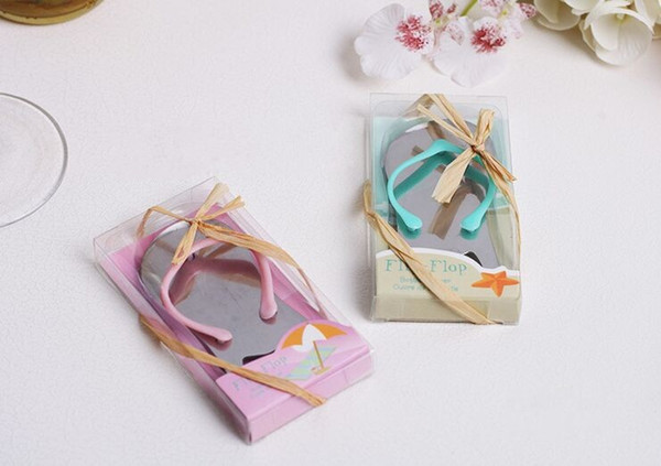 Hot Creative Beach Flip-Flop Shoes Shape Opener Beer Bottle Opener With Gift Box Wedding Favor Wedding Gifts