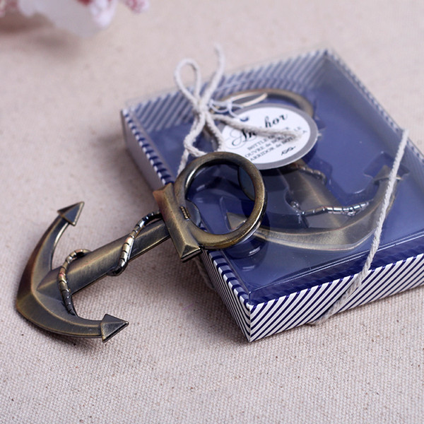 Retro Anchor Bottle Opener Let the Adventure Begin Wedding Favors Lovely Christmas Gift Party Favor Free Shipping New