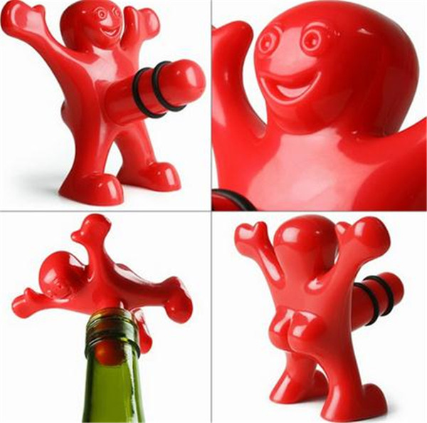 200PCS/LOT happy man open bottle opener A spoof on Red wine stopper /Beer bottle opener Bottle Favors 4041.