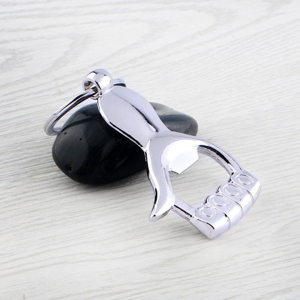 Metal bottle opener wedding gift hand Foot Pattern creative wedding gift bottle opener wedding Accessories key chain bottle opener