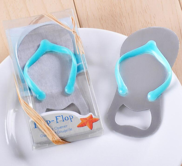 Wedding Bottle Favor And Gift Flip-Flop Bottle Opener Personalized Wedding Souvenirs For Guests with Gifts box