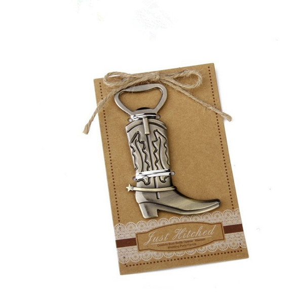 10pcs/lot Classic Creative Wedding Favors Party Back Gifts for Guests Boots Beer Bottle Opener Decorations Hot Selling