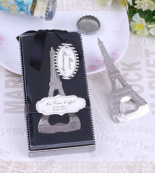 2018 Free Shipping Free Shipping Creative novelty home party items The Eiffel Tower bottle opener wedding favors,gift box packaging