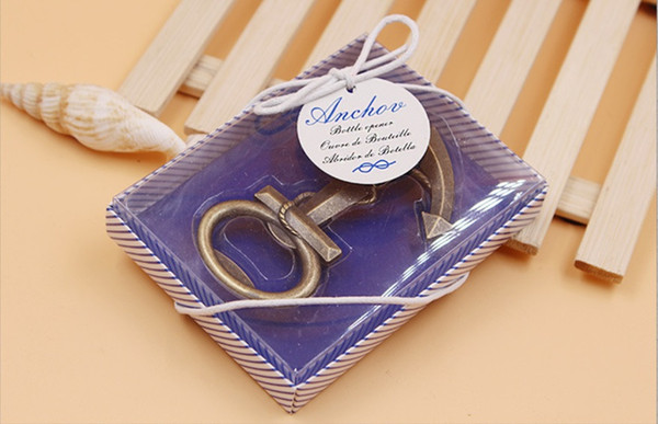 Wedding & Event Party Favors Gift ship's anchor Wine Bottle opener & Stopper Can Openers 20pcs