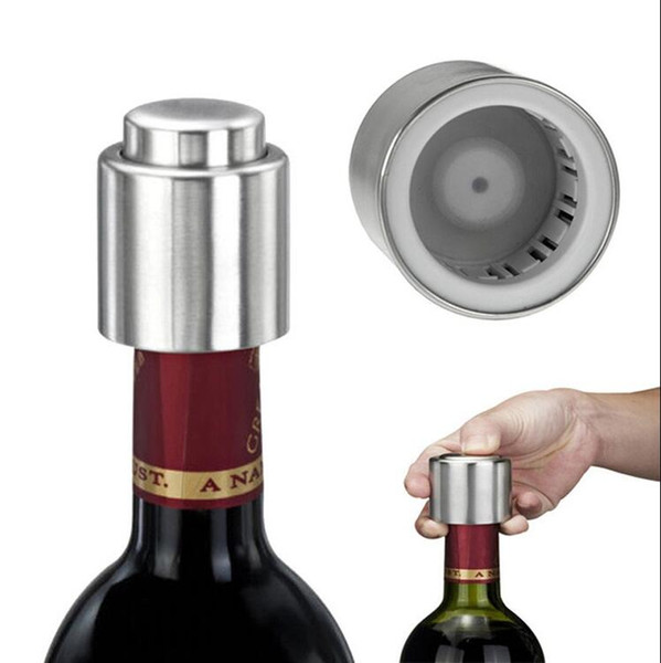 Stainless Steel Wine Stopper The Seal up Shiatsu Cork Various Wine Cork Corkscrew Wine Bottle Stopper Oxygenating Wine Pourer Tie Plug Bung