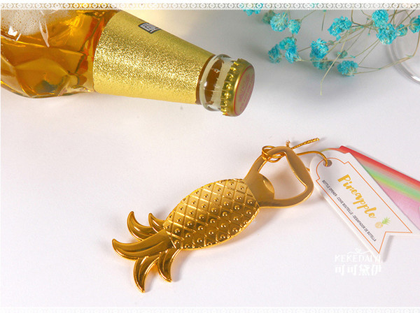 2016 Newest wedding favor Golden Pineapple Wine Bottle Opener Wedding favors for men Wedding souvenir for Guests