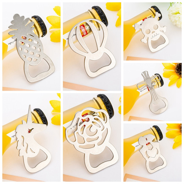 new hot wedding souvenir / wedding gift bottle opener / creative metal stay cute, cross, rose beer bottle opener / 50 pieces for sale