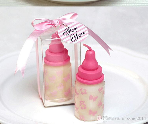 4*4*8cm Baby Bottle Candle Favors baby shower wedding favors party gifts centerpieces giveaway accessories in stock