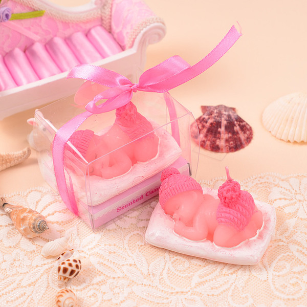 Baby Shower Party Favor Baby Souvenirs Candle Baby Shower Gift Favors Baby Birthday Party Decoration 20pcs/lot
