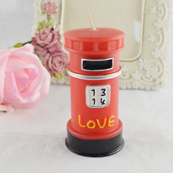 wholesale smokeless craft candle romantic email cylinder-shaped party decoration Valentine's day gifts baby shower FEIS wedding favor