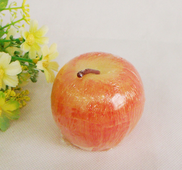FEIS wholesale smokeless craft candle creative Christmas Eve apple candle cake topper party decoration baby shower wedding favor small gif