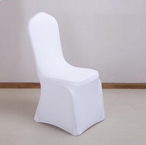 MJ0805 High Quality Universal White Polyester Wedding Chair Covers For Weddings Banquet Folding Hotel Decoration Chair Cover