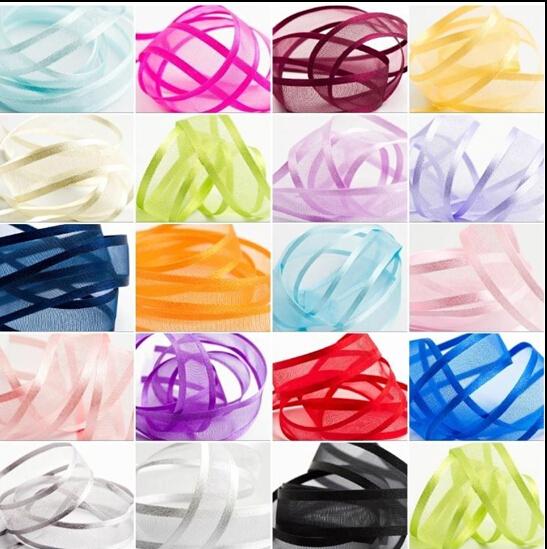 18%OFF 250 yards SATIN EDGE ORGANZA RIBBON 25mm various colours