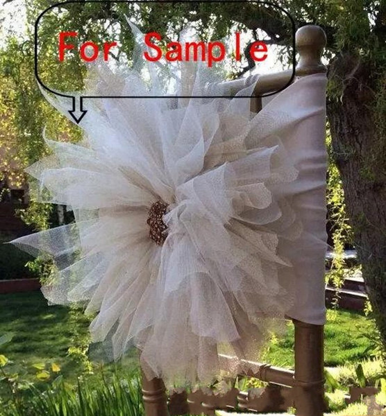 2018 For 3D Flower Chair Sashes Chair Covers Sample Link New Arrival Chair Sash Vintage Wedding Decorations