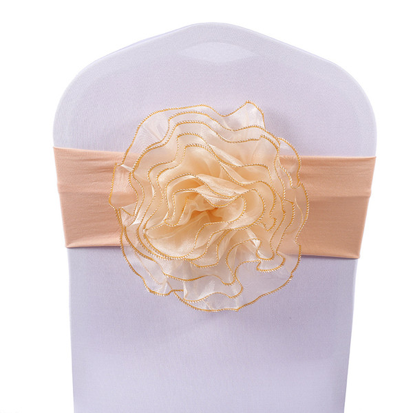 Bridal Wedding Chair Covers Handmade Flower Wedding Suppliers Chair Decoration for Party Prom Holiday Retail Wholesale Dropshipping