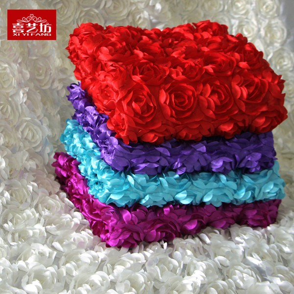 Colorful Wedding Table Decorations 93cm*140cm Sign In Solid Background Of Carpet Yarn Curtain Rose Wedding Suppliers Carpet