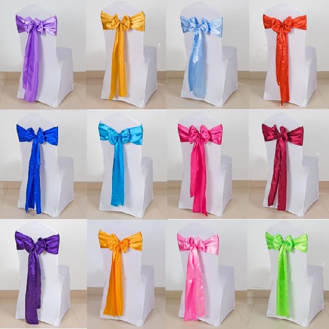 150 Meter/roll New Beautiful Wedding Party Banquet Chair Cover Satin Ribbon Bow Sash Supplies Multi Color Choose Cheap Sale Free Shipping