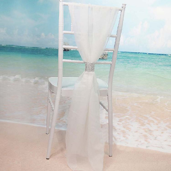 wedding decorations Chair Sashes Chiffon Delicate Wedding Decorations Party Banquet Popular Fashion Chair Covers Wedding Accessories