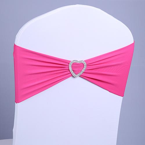 Wedding chair covers rhinestone ribbon heart buckle with the finished product back elastic bow tie chair cover decorative