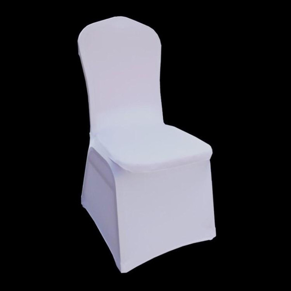 High Quality Black Polyester Spandex Wedding Chair Covers for Weddings Banquet Hotel Decoration Supplies Wholesale Prices