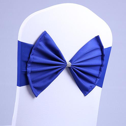 Spandex Bow Tie Bands Decorative Chair Sashes Accessory Banquet Seat Decoration Sashes for Wedding stoel versiering