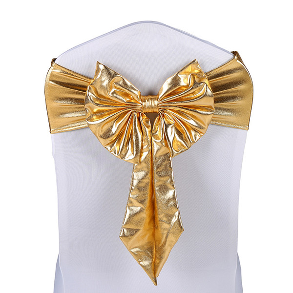 Bow Bridal Wedding Chair Covers Lovely Chair Decoration Suppliers for Party Prom Holiday Retail Wholesale Drop