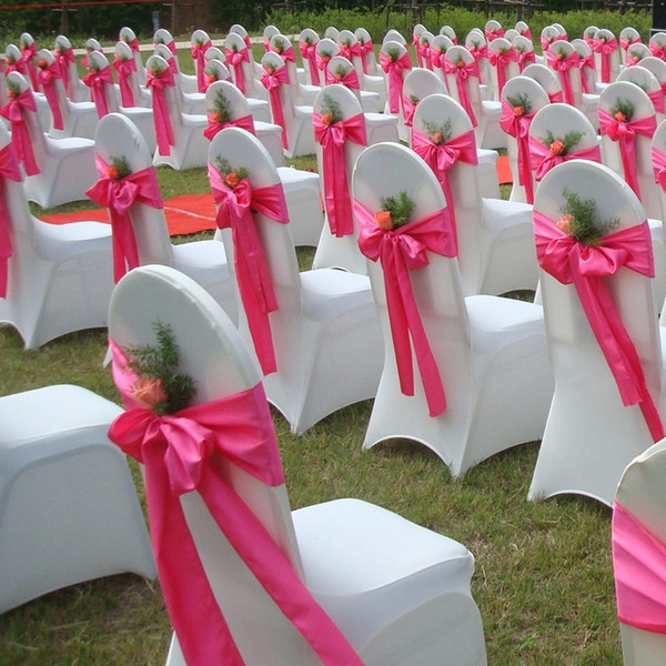 50 Pieces a Lot Satin Bows for Chair Covers Wedding Party Bouquet Decorations Wedding Supplies High Quality Free Shipping