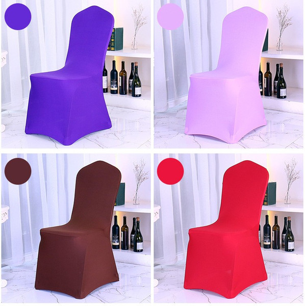 New Arrive Universal White spandex Wedding Party chair covers White spandex lycra chair cover for Wedding Party Banquet many color