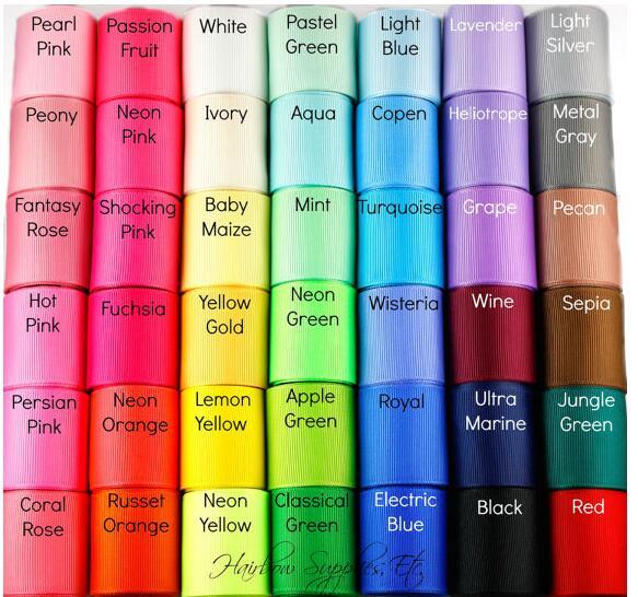 HOT! 15% off! 2-1/4 inch Grosgrain Ribbon 196 COLORS,DIY Handmade Jewelry Accessories Decoration Ribbon for Bows,Large Hair Bows 100yards/