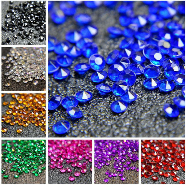 1000pcs=1 Set 1C(6mm) White Faux acrylic diamond confetti wedding favor table scatter Decor wedding favor supplies