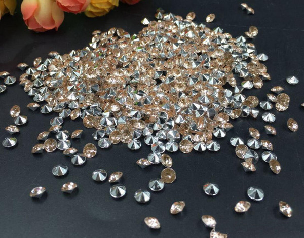 10000pcs 4mm Yellow Acrylic Diamond Confetti Wedding Party Table Scatters Crystal Decoration