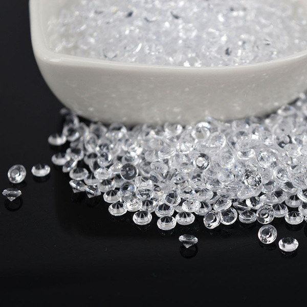 10000pcs/pack Acrylic TRANSPARENT DIAMONDS WEDDING & EVENT Supplies CLEAR DIY TABLE SCATTER CRYSTALS CONFETTI
