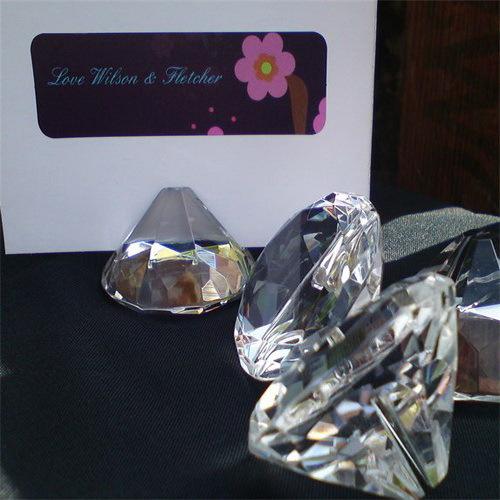 Hot Quality Crystal Diamond Place Card Holder Wedding Favors Party Table Number Holder Souvenir Supplies Favors