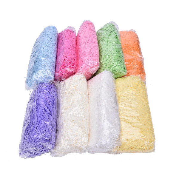 Multi Color Craft Shredded Crinkle Paper Basket Shred Shredded Tissue Paper Grass Filler confetti Wedding Party Gift 100g/Pack