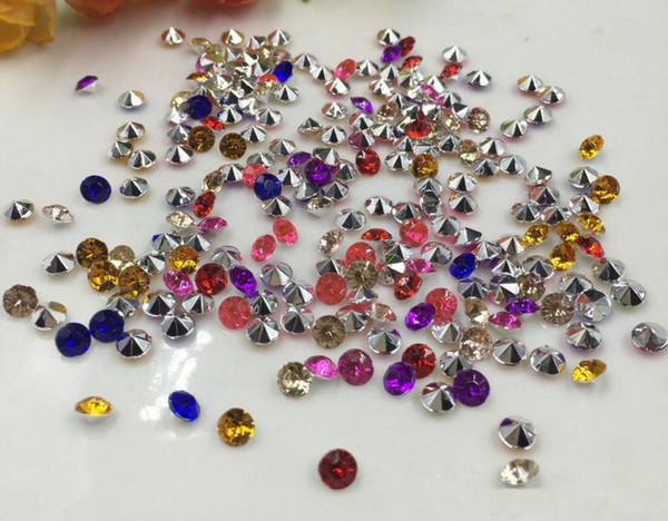 10000pcs 4mm Mixed Acrylic Diamond Confetti Wedding Party Table Scatters Crystal Decoration