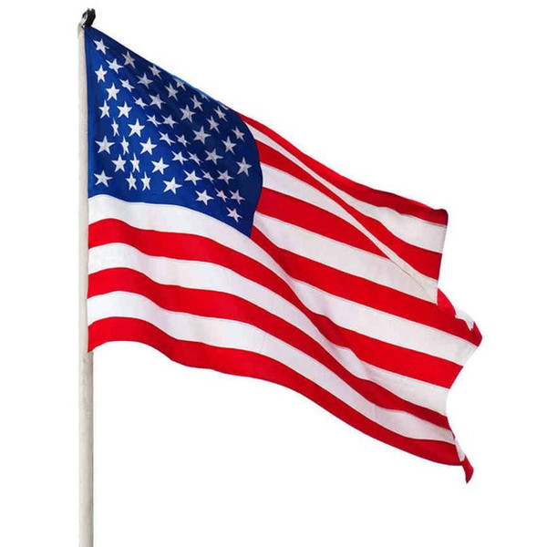 90cmX150cm 3x5FT NO 4 Jumbo 3'x5' FT Polyester American Flag USA US Be Proud&Show off Your Patriotism