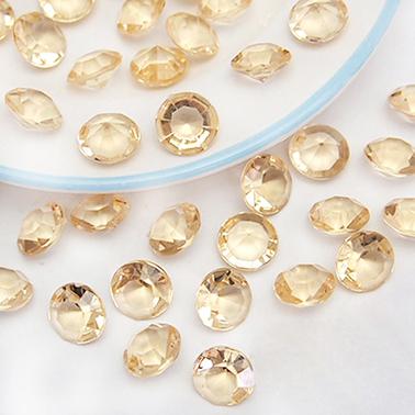Tracking Number-500pcs 10mm (4 Carat) Gold Shadow Faux Acrylic Crystal Diamond Confetti Table Scatter Wedding Favors Party Decoration