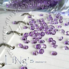 HOT Sell--1000pcs 1/3ct 4.5mm Lavender diamond confetti wedding favor Decoration