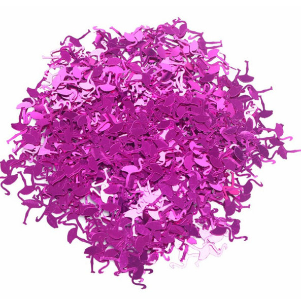 15g Flamingo Confetti Sequins Fuchsia Shiny Foil Table Balloon Confetti for Wedding Table Decoration Bachelorette Party Supplies