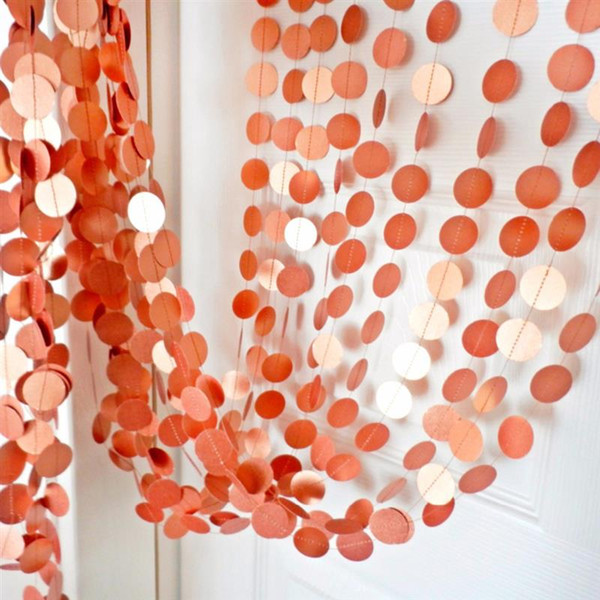 5PCS Party Confetti Banners Round Shaped Decorative Party Banners Hanging Decorations Hanging Banners