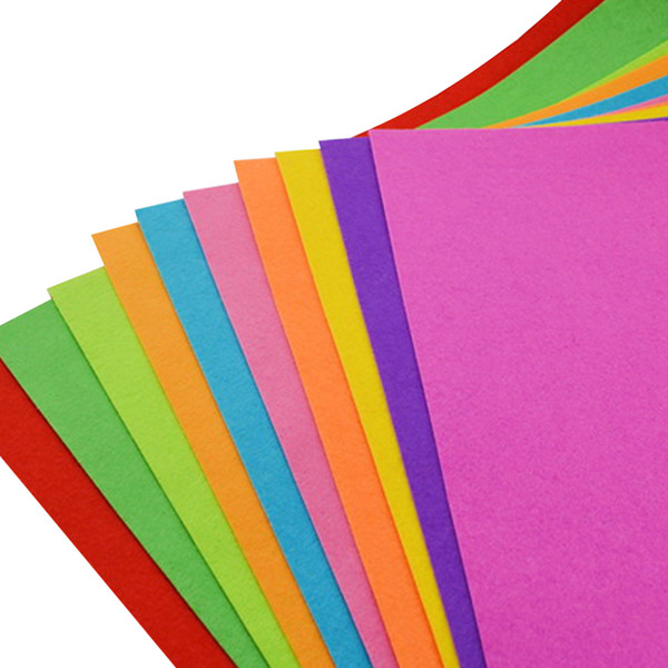 Non Woven Fabric Polyester Cloth Solid Color Cute DIY Bundle For Sewing Dolls Crafts Kindergarten Decoration