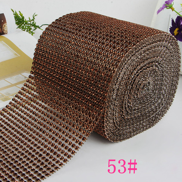 24 Row Crystal Sparkling Rhinestone Mesh Ribbon Weddings Cake Clothes Decor Gift