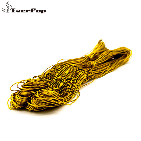 Fashion Gold / Silver Cord For Garment Tag Hang Wig Tag StringJewelry Findings Thread DIY Craft Beads Rope 1.0mm 120m/lot