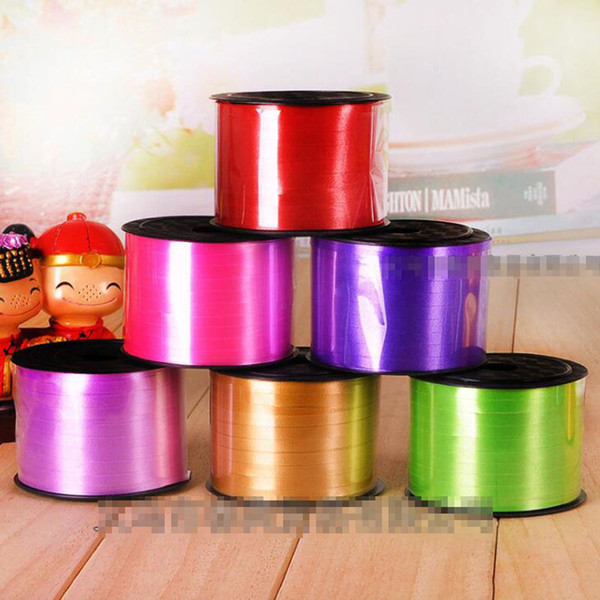 10 Reel/bag Balloon Ribbon Streamers Balloons More Colors 5mm 90Meters Ball Ties Festival Supplies For Wedding Party Decorations