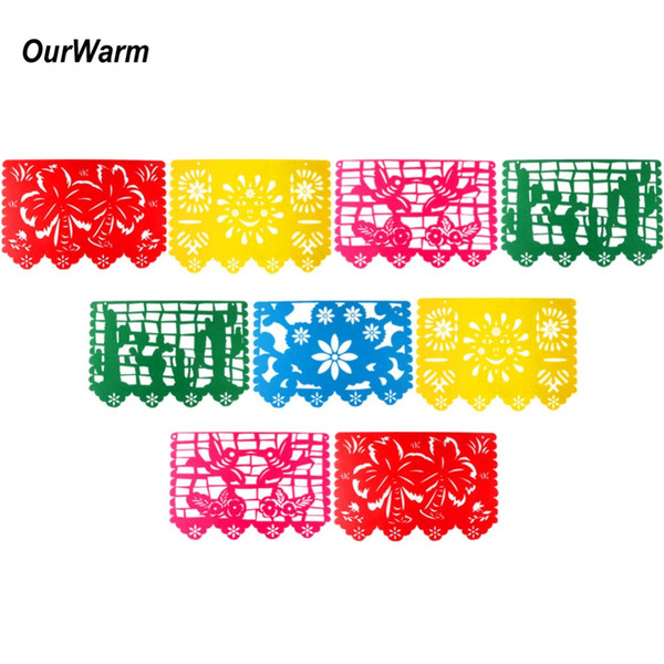 wholesale Felt Banner Bunting Birthday Party Decorations Mexican Flags and Banners for Baby Shower Wedding Decoration Papel Picado