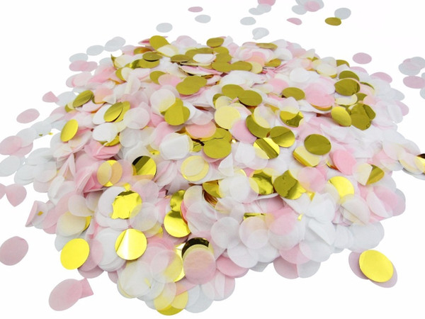 1 inch Circle Confetti 100 Grams Round Circle Tissue Paper Confetti for Wedding, Baby Showers, Parties, Events