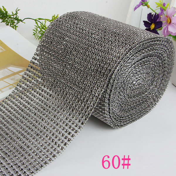 9m Crystal Sparkling Rhinestone Mesh Ribbon Weddings Cake Clothes Decoration DIY